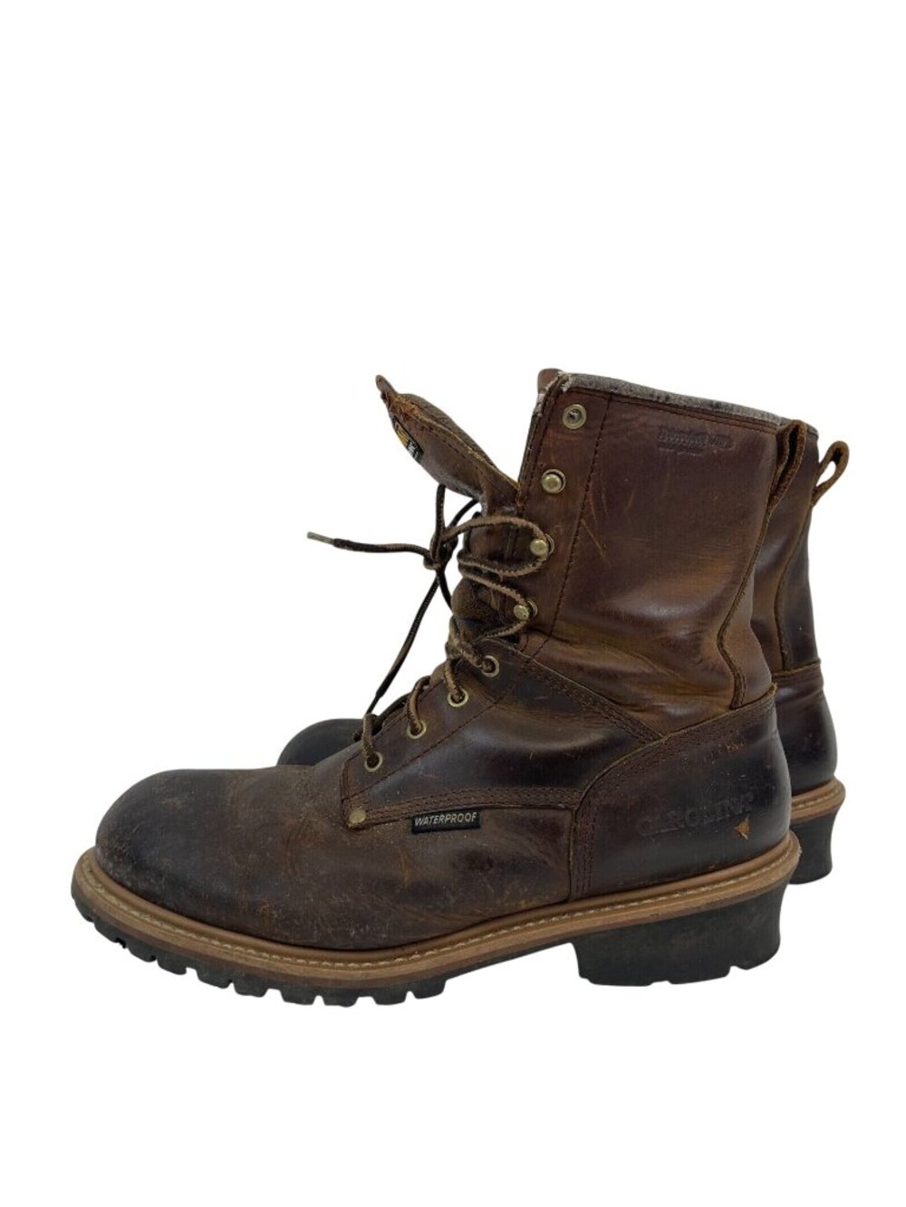Carolina 8 Inch Work Boots Mens Size 15 Leather Steel Toe Brown